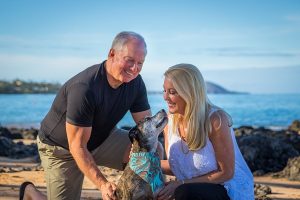 Dale and Gigi with their dog